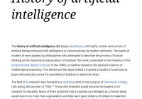Featured image for when did scientists first began to develop artificial intelligence (a.i.)