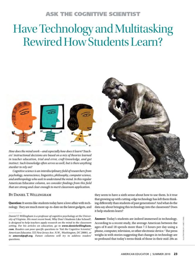Featured image for have technology and multitasking rewired how students learn